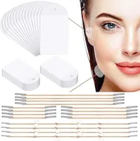 40 Pcs Facelifting Tape mit 16 Seile, Face Lifting Tape, Facelifting Aufkleber, V-Line Patch Bands Kit
