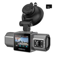 Dashcam Auto Vorne Hinten 4K/1080P mit GPS WiFi, Dash Cam Auto Kamera mit 1.5" IPS-Bildschirm, Nachtsicht, Loop-Aufnahme, 170 ° Weitwinkel WDR, + 64GB
