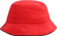 Trendiger Hut aus weicher Baumwolle red/black, Gr. L/XL