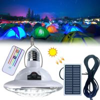 Solar Lampe LED Glühbirne Zelt-Campinglampe Solarleuchte Garten Außenbeleuchtung 