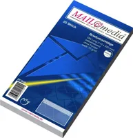 MAILmedia Briefumschlag Offset weiß DIN Lang ohne Fenster selbstklebend 25 Stück