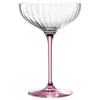 Leonardo Champagnerschale Poesia, Sektschale, Champagnerglas, Champagner Schale, Glas, Kristallglas, Rose, 260 ml, 022380