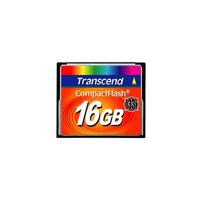Transcend TS16GCF133, 16 GB, Kompaktflash, MLC, 50 MB/s, 20 MB/s, Schwarz