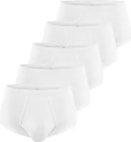 ESGE 5er Pack - Doppelripp Slip / Unterhose Ohne Seitennähte, Doppelripp Slip mit Eingriff, 100 % Baumwolle