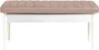 Skye Decor, Vina Bench White, Stone, Sitzbänke, Weiß, 110 x 46 x 40 cm