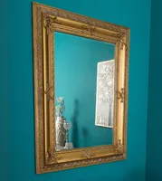 Barock Spiegel AMPIO antik-gold 120x90cm Wandspiegel Holzrahmen