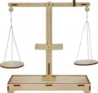 Balkenwaage, Holzbausatz