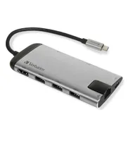 Verbatim USB-C Adapter USB 3.1 GEN 1 USB 3.0 + HDMI + SDHC + Mi
