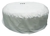 MSPA Whirlpool Abdeckhaube, hellgrau, Polyester, Ø215x70 cm, Schutz vor Regen und UV-Strahlung, rund