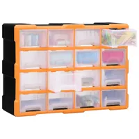 viaczásuvkový organizér vidaXL 16 zásuviek 52x16x37 cm
