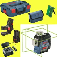 Bosch Linienlaser GLL 3-80 CG, mit 1 x 2.0 Ah Li-Ion Akku, Halterung BM 1, L-BOXX