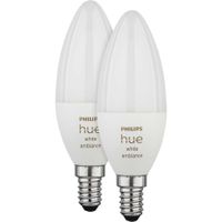 Philips Hue LED Lampe E14 2er Set 5,2W 320lm White Ambiance