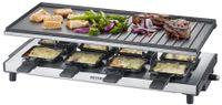 SEVERIN Raclette-Grill RG 2375 mit Grillplatte Edelstahl/schwarz