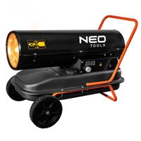 NEO TOOLS Ölheizgerät 30kW, Tank 34l, Brennstoffverbrauch 2,8l/h, Luftdurchsatz 750 m3/h, Räder
