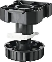 Tarrox Sockelsystem 100xØ77 mm, 4 St. Schwarz