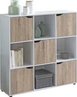 Samo 89 x 91 x 29 cm regał z 9 przegrodami sonoma | Wohnling