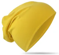 Kinder Beanie Unifarbe Gelb M