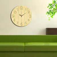 Opviq, Ms- HMA3129, Bunt, Wanduhren, 40 cm, 100% MDF (Dicke: 5 mm)