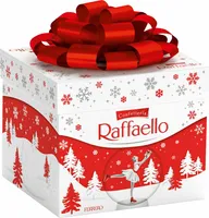 Pudełko upominkowe Raffaello z ozdobną kokardą i pojedynczymi czekoladkami 300 g