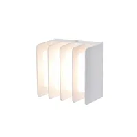 Außenwandleuchte Gridy Aluminiumguss weiß matt LED 14,5W 3000K warmweiß