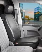 11517 WALSER Autositzbezug schwarz, Eco-Leder, vorne für VW CADDY