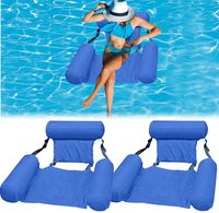 Wasserliege Floating Wasserhängematte Luftmatratze Wasser Poolsitz Schwimmsessel 