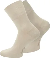 6 Paar Bambus-Gesundheitssocken Kurzschaft - Beige - 47-50