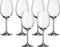Leonardo Daily Rotwein-Glas 6er Set, Rotwein-Kelch mit Stiel, spülmaschinenfeste Wein-Gläser, Höhe 22,6 cm, 460 ml, 063316