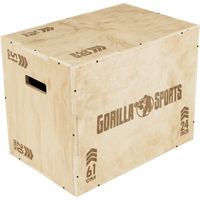 GORILLA SPORTS® Plyo Box - 24 Zoll, 61 x 51 x 76 cm, bis 200kg Belastbar, Holz - Jump Box, Sprungbox, Plyometric Plattform, Plyometrisches