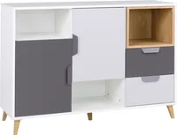 Furniture24 Kommode Sideboard Joker 07 mit 2 Türen, 2 Schubladen