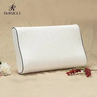 DeRUCCI Home Orthopädisches und Ergonomisches Kissen mit Memory Schaum (50 x 30 x 7/10 cm) Nackenstützkissen, Schlafkissen