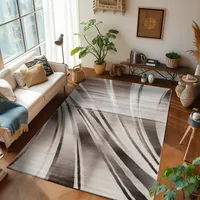 Kurzflor Teppiche Teppich Schlafzimmer Teppiche im modernen Stil Teppich Wohnzimmer , Größe :  160 cm x 230 cm , Farbe : Braun-1