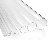 Acrylglasrohr XT Ø 12mm / 8mm (Aussen/Innen),  transparent, durchsichtig, 1000mm lang - Zeigis®  / farblos / PMMA / glasklar / extrudiert