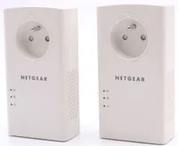 NETGEAR Pack mit 2 Adaptern 2000 Mbit / s - 2 Ports 10/100/1000 RJ45 - Mit integriertem Stecker PLP2000-100FRS