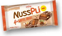 Zentis Nusspli Waffel Riegel mit Karamell und Haselnusscreme 4er 144g