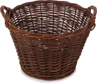 Weidenkorb Korb Holzkorb Kartoffelkorb Kaminholzkorb Obstkorb Kiepe Erntekorb 45cm