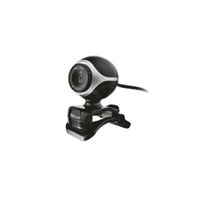 Trust Exis Webcam 300K mit Mikrofon, schwarz  silber