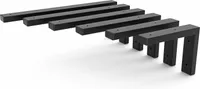 HEVVA - Waschtischhalterung MAIN - 30 cm Tiefe, Schwarz, 2er Set
