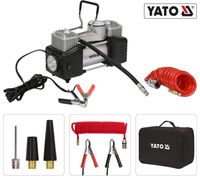 YATO Mini Luftkompressor inkl. LED 12V 250W Hochleittungs-Kompressor Druckluftkompressor