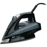 Braun TexStyle 7 TS745A Dampfbügeleisen Eloxalsohle Schwarz, Grau 2400 W