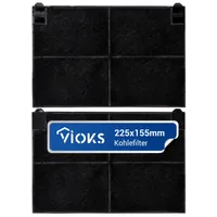 Aktivkohlefilter 2x passend wie Electrolux 5023298000/8 Kohlefilter für Dunstabzugshaube