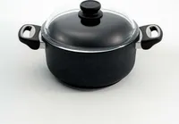 Der Klassiker - Gusstopf mit Glasdeckel – 20 cm / Induktionsgeeignet