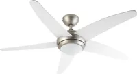 Klarstein Bolero - stropný ventilátor 2 v 1, 134 cm, 50 dB, 3 rýchlosti, biely