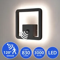 LED Außenwandleuchte 1849A1 D-METRA 12W mit Bewegungsmelder