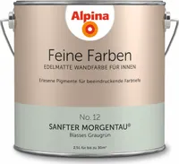 Alpina Feine Farben No. 12 Sanfter Morgentau 2,5 L blasses graugrün edelmatt
