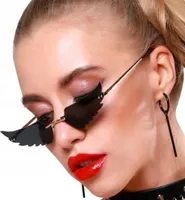 Sonnenbrille - Flügel-Design - UV-Schutz - Retrostil - Augenschutz - Schwarzes Modell - Premium-Komfort