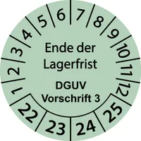 10000 Stück "Prüfetiketten" 30 mm -selbstklebende "Prüfetiketten-2022" ES-PREDLDGUVV3-6-2022-30-154-PE