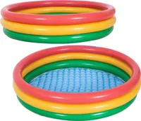 Bunte 3-Ring Kinderpool 150x29 cm Vinyl
