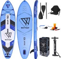 Wattsup SAR 10 Combo 10'0" nafukovací prkno Stand up Paddle Board Complete Pack 305x81x15 cm se sedačkou na kajak a dvojitým pádlem
