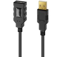 deleyCON 10m Aktives USB 2.0 Kabel Aktive Verlängerung mit Signalverstärker USB2.0 Repeaterkabel Verlängerungskabel PC Computer Drucker Scanner